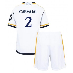 Real Madrid Daniel Carvajal #2 Domaci Dres za Dječji 2023-24 Kratak Rukavima (+ kratke hlače)